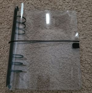 **SOLD** A5 Cloth and Paper Clear Vinyl Rings Planner